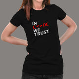 In Code We Trust T-Shirt For Women Online India