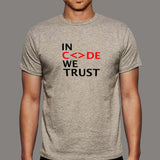 In Code We Trust T-Shirt For Men India