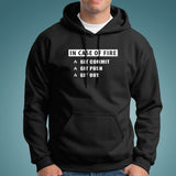 In Case Of Fire Git Commit Git Push Git Out Funny Programmer Hoodies Online India