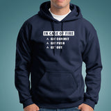 In Case Of Fire Git Commit Git Push Git Out Funny Programmer Hoodies For Men Online India