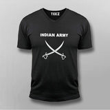 Indian Army Vneck T-Shirt For Men Online