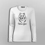 Indian Spitz Fullsleeve T-Shirt For Women Online