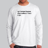 Instant Human Coffee Funny Men's Programming T-shirt
