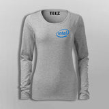 Intel Chest Logo T-Shirt For Women