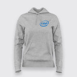 Intel Chest Logo Hoodies For Women Online India