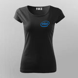 Intel Chest Logo T-Shirt For Women