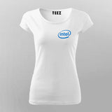 Intel Chest Logo T-Shirt For Women Online India