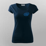 Intel Chest Logo T-Shirt For Women