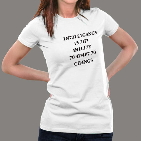 Intelligence Stephen Hawking Women's T-Shirt