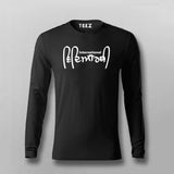 International Student Hindi Slogan Full sleeve T-shirt For Men Online Teez