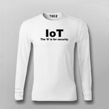 Iot The S Is For Security Funny Internet Of Things T-Shirt For Men