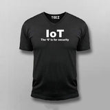 Iot The S Is For Security Funny Internet Of Things Vneck T-Shirt For Men Online India