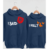 I Said Hi I Felt Butterfly Couple Hoodies