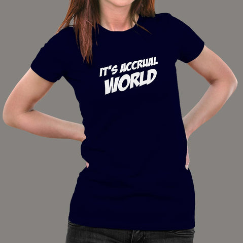 It's Accrual World T-Shirt For Women Online India