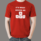 WASD Its What Moves Me Funny Gaming T-Shirt For Men
