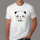 Cute Panda Face Kawaii Japanese Anime T-Shirt For Men online india