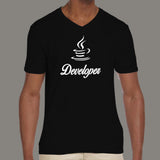 Java Developer V Neck T-Shirt For Men Online India