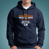 Java Programmers Wear Glasses Because They Can't C# Funny T-Shirt For Men