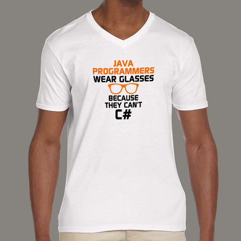 Java Programmers Wear Glasses Because They Can't C# Funny T-Shirt For ...