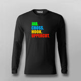 Jab Cross hook Uppercut Kickboxing T-shirt for Men Online India.