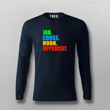 Jab Cross hook Uppercut Kickboxing T-shirt for Men Online India.