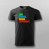 Jab Cross hook Uppercut Kickboxing T-shirt for Men Online India.