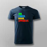 Jab Cross hook Uppercut Kickboxing T-shirt for Men Online India.