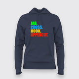 Jab Cross hook Uppercut Kickboxing Hoodie for Women Online India.