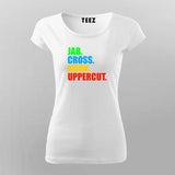 Jab Cross hook Uppercut Kickboxing T-shirt for Women Online India.