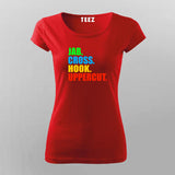 Jab Cross hook Uppercut Kickboxing T-shirt for Women Online India.
