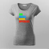 Jab Cross hook Uppercut Kickboxing T-shirt for Women Online India.