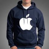 Steve Jobs in Apple Logo - Men's Hoodie