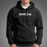 John 3:16 Bible Verse Christian Hoodies For Men