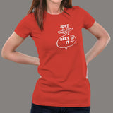 Just Beet It Funny Vegan T-Shirt For Women