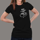 Just Beet It Funny Vegan T-Shirt For Women