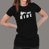 Just Ride Women's Bike T-Shirt Online India