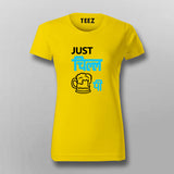 Just Chill Vitamin Pi Funny Hindi T-Shirt For Women Online India