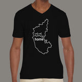 Karnataka is My Home Men's attitude v neck T-shirts online india