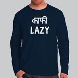 Kaafi Lazy Funny Hindi T-Shirt For Men