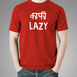Kaafi Lazy Funny Hindi T-Shirt For Men