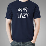 Kaafi Lazy Funny Hindi T-Shirt For Men
