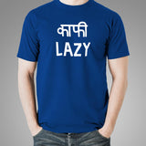 Kaafi Lazy Funny Hindi T-Shirt For Men