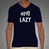 Kaafi Lazy Funny Hindi T-Shirt For Men
