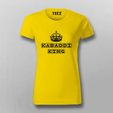 Kabaddi King T-Shirt For Women