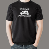 Kashmir To Kanyakumari Road Trip Men's Bike T-Shirt Online