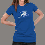 Kashmir To Kanyakumari Road Trip Women's Bike T-Shirt