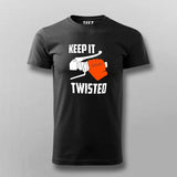 Keep It Twisted Men's Biker T-Shirt Online India