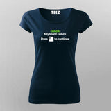 Error Keyboard Failure – Press F1 Funny Tee