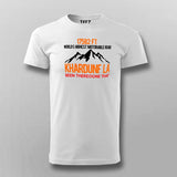 Khardung La Been There Done That Men's Biker Slogan T-Shirt India