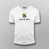 Know Your Worth Motivational T-shirt For Men